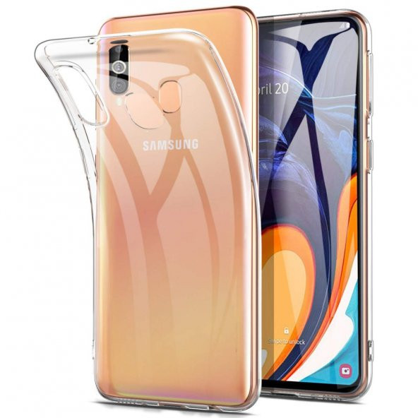 Samsung Galaxy A20E Kılıf Lüx Şeffaf Silikon Kılıf ürün görseli 1
