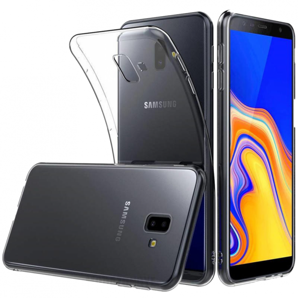 Samsung Galaxy J6 Plus Kılıf Lüx Şeffaf Silikon Kılıf ürün görseli 1