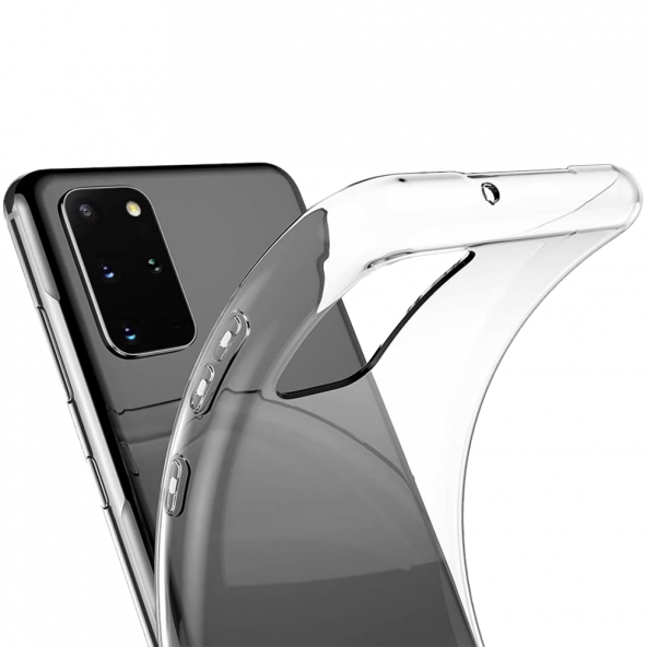 Samsung Galaxy S20 Plus Kılıf Lüx Şeffaf Silikon Kılıf ürün görseli 1