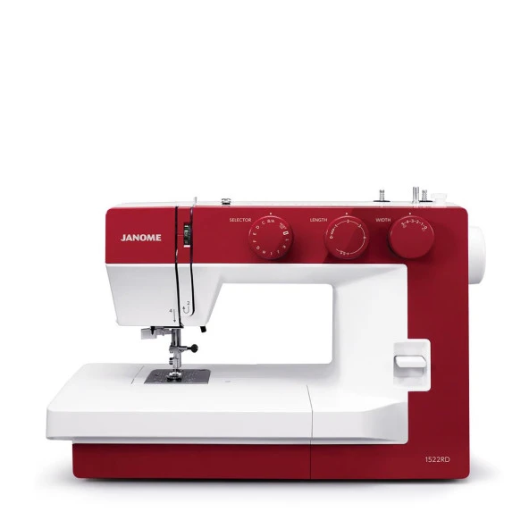 Janome 1522RD Dikiş Makinesi | Ev Tipi Dikiş Makinesi | Aile Tipi Dikiş Makinesi | 23 Adet Değişik Dekoratif  Dikiş | 5 mm Genişliğinde Zigzak | Kırmızı ürün görseli 1