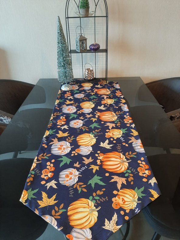 Ayşemce kabak desenli runner - Resim 2