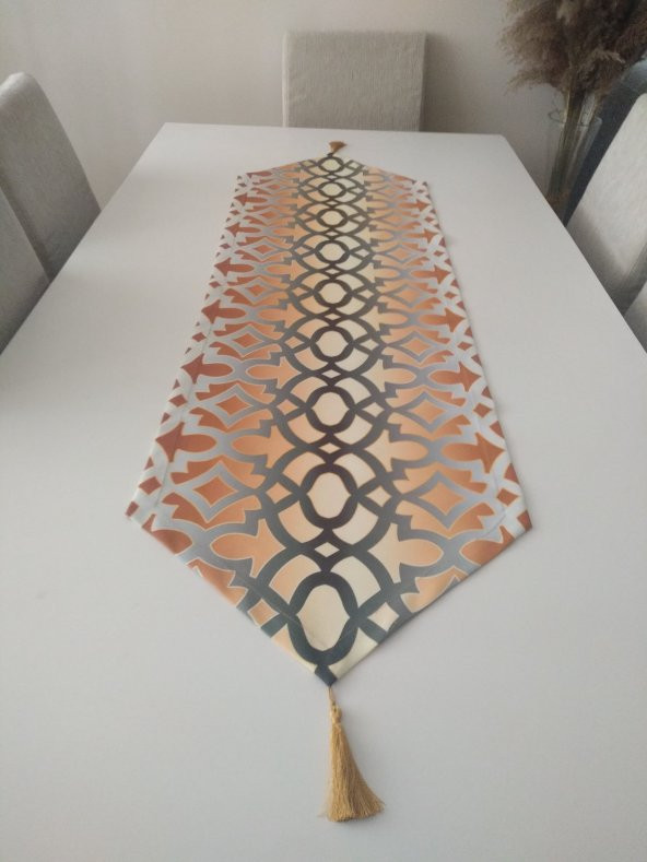 Ayşemce Runner Degrade Ottoman Osmanlı desenli masa ürün görseli 1