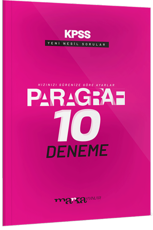 Marka Yayınları KPSS Paragraf Yeni Nesil 10 Deneme ürün görseli 1