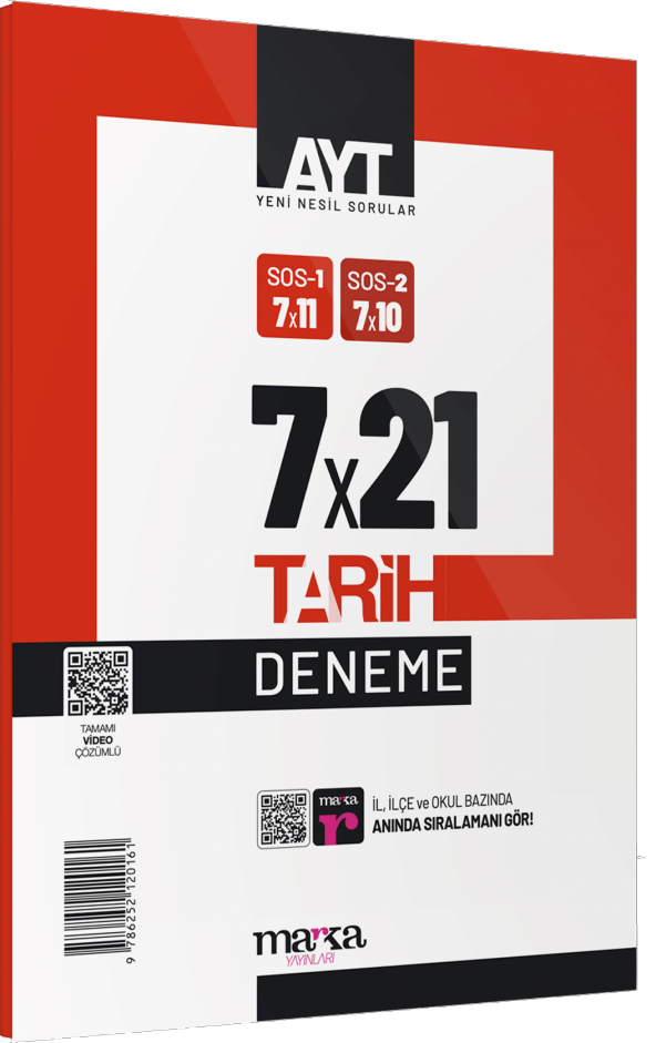 Marka Yayınları AYT Tarih 7 Deneme Tamamı Video Çözümlü ürün görseli 1