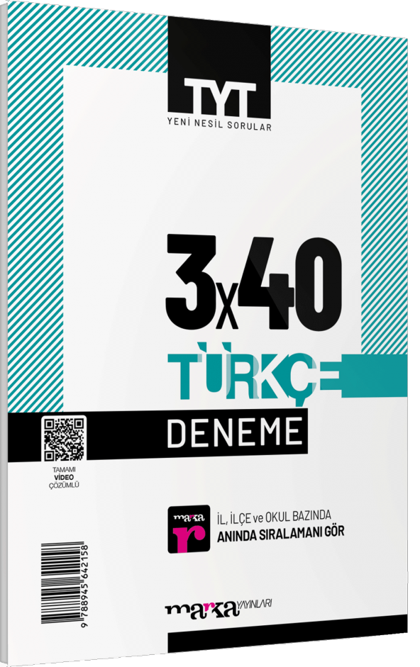 Marka Yayınları 2023 TYT Türkçe 3 x 40 Deneme ürün görseli 1