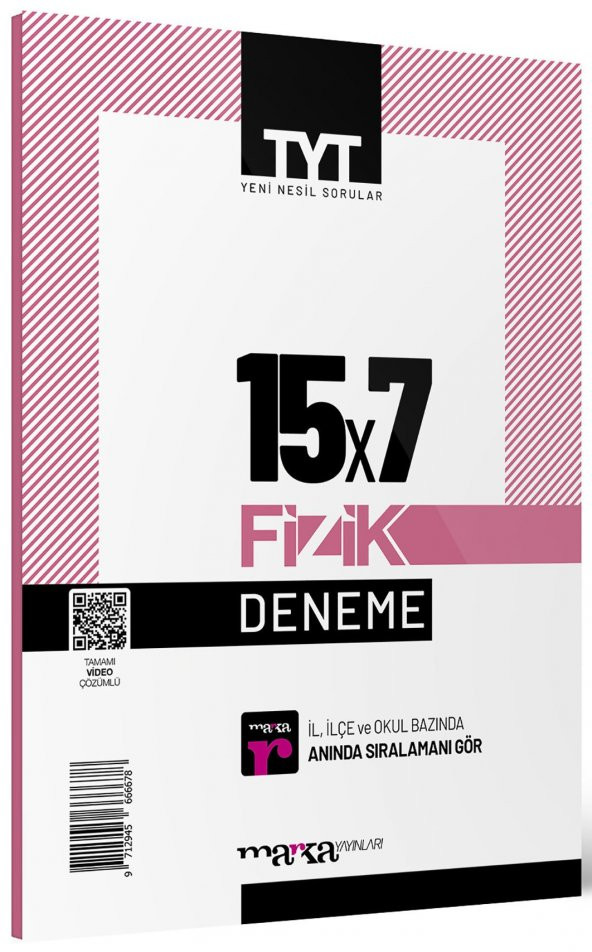 Marka Yayınları 2023 TYT Fizik 15 x 7 Deneme ürün görseli 1