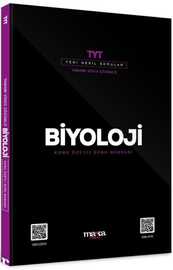 Marka Yayınları 2023 TYT Biyoloji Konu Özetli Yeni Nesil Soru Bankası Tamamı Video Çözümlü ürün görseli 1