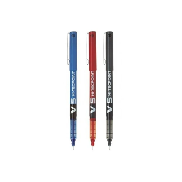 Pilot İğne Uç Kalem V5 Hi-Tecpoint 1 Siyah 1 Mavi 1 Kırmızı ürün görseli 1
