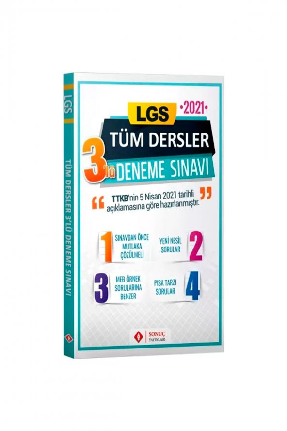 Lgs Tüm Dersler 3 Lü Deneme Ortaokul ürün görseli 1