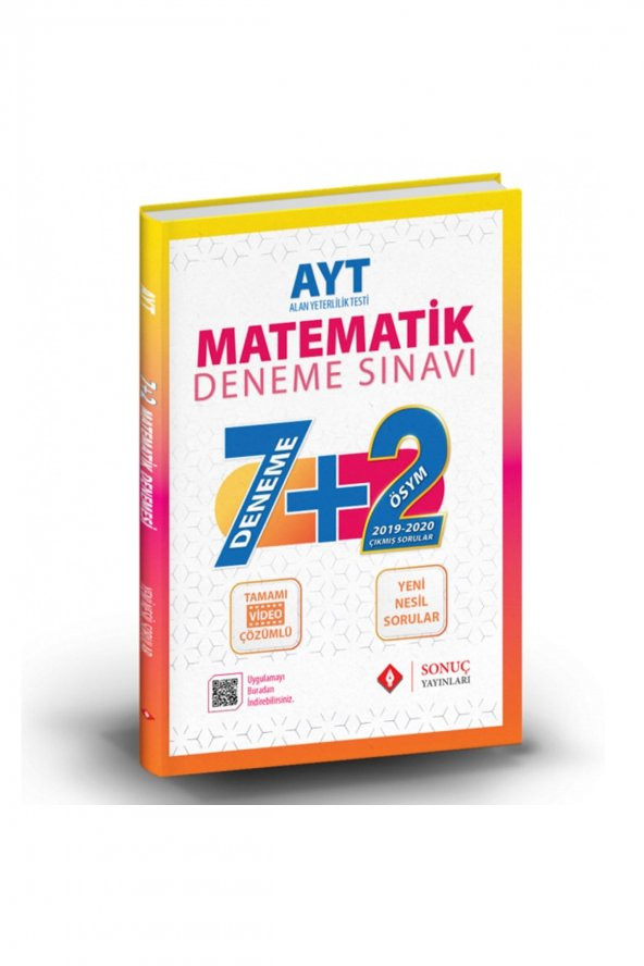 Ayt Matematik 7+2 Deneme Sınavı 2021-2022 ürün görseli 1