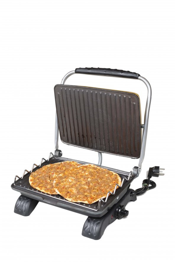 Dökümix Plus Organik Demir Döküm Izgara & Tost Makinası KIRMIZI Izgara Aparatlı&Fırçalı ürün görseli 1