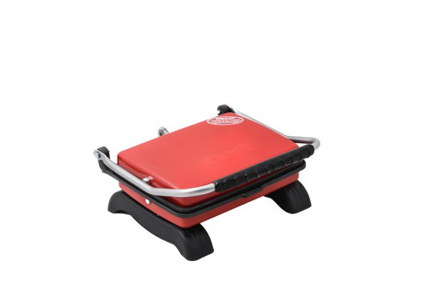 Organik Döküm Tost Makinesi Kırmızı + Ekstra Paketleme ürün görseli 1