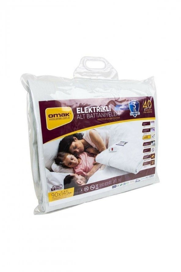 Tek Kişilik Elektrikli Battaniye 90x145 Cm 3 Yıl Garanti Fma04472 ürün görseli 1