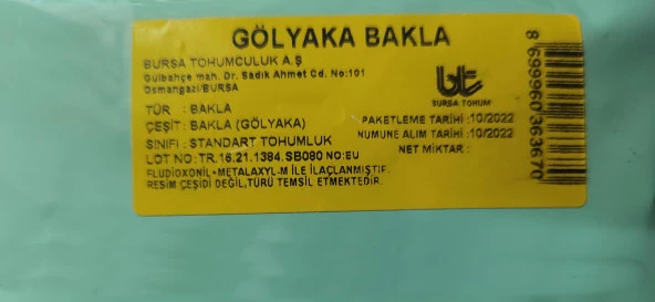 Bursa Tohum Gölyaka Bakla Tohumu 250 Gr ürün görseli 1