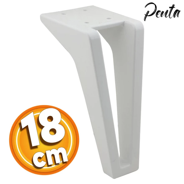 Penta Lüks Mobilya Kanepe Tv Ünitesi Koltuk Ayağı 18 Cm Beyaz Konsol Ayakları ürün görseli 1
