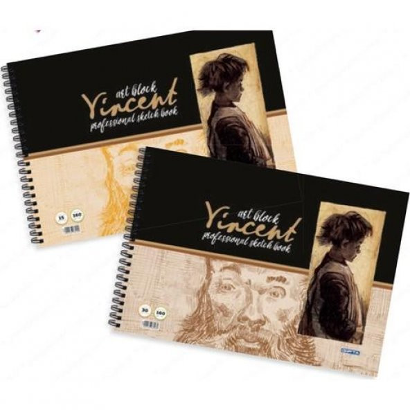 Gıpta Wincent Art Block 25 X 35 Spiralli Profesional Resim Defteri 15 Yp. ürün görseli 1
