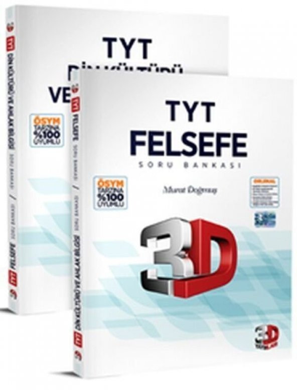 3D Yayınları 2023 TYT Felsefe ve Din Kültürü ve Ahlak Bilgisi Soru Bankası ürün görseli 1