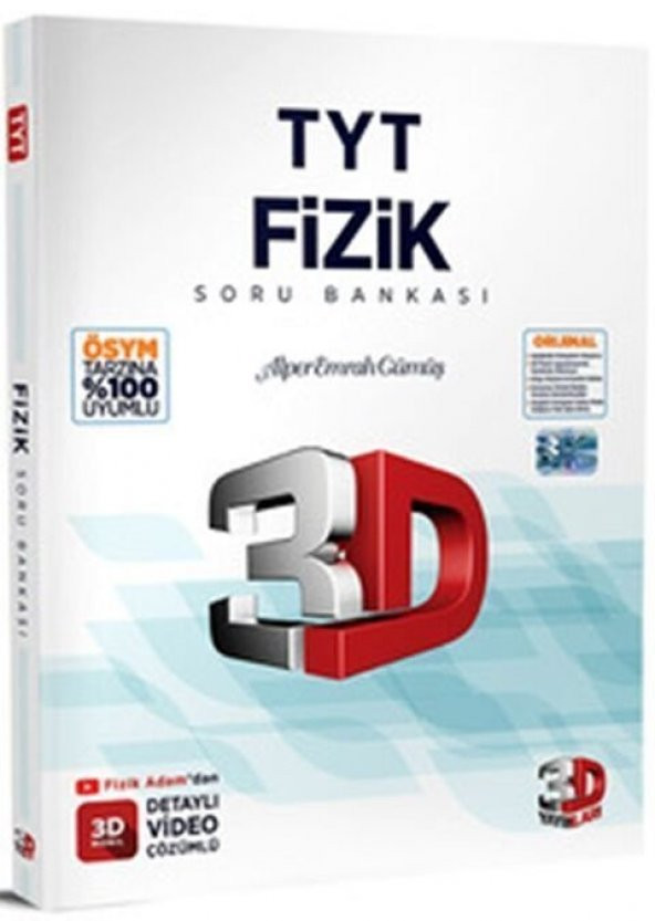 3D Yayınları 2023 TYT Fizik Soru Bankası ürün görseli 1