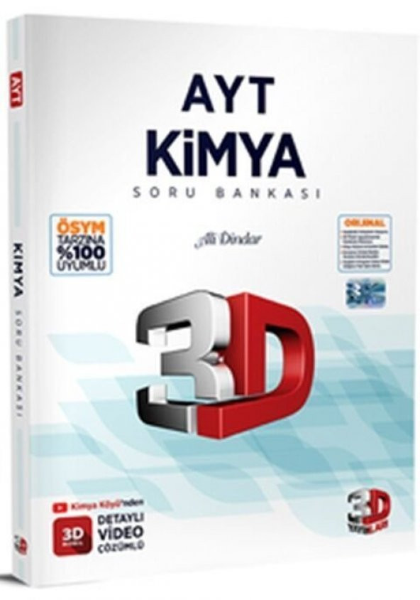 3D Yayınları 2023 AYT Kimya Soru Bankası ürün görseli 1