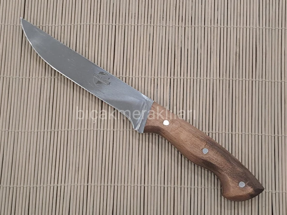 Ahşap Sap Et Bıçağı 27cm Toplam Uzunluk Geniş Ağız ürün görseli 1