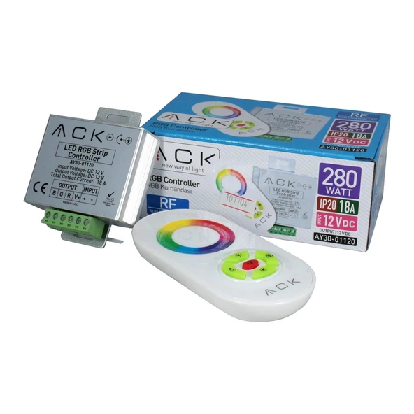 Ack Kontrol Cihazı Rgb Dokunmatik Kumandalı 12V 18A 280W Ay30-01120 ürün görseli 1