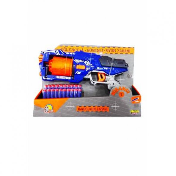 Sünger Mermi Atan Nerf Nişancı2 Oyuncak Tabanca 20 Mermi ürün görseli 1