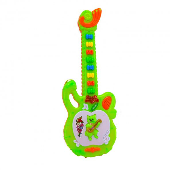 Oyuncak Gitar Işıklı Sesli Efsane Gitar Yeşil 40 Cm ürün görseli 1