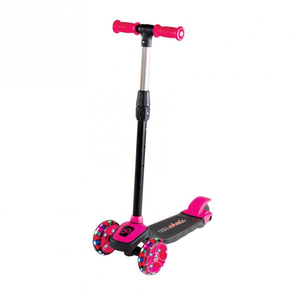 Scooter Çocuk Scooter Işıklı Slikon Teker Pembe 40 Kg Taşıma ürün görseli 1