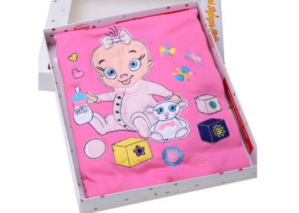 Mixoyuncak Ninni Söyleyen Çocuk Battaniyesi Pembe 90 x 80 CM ürün görseli 1