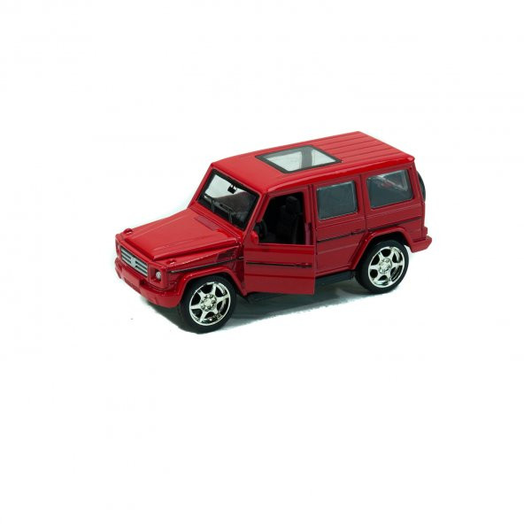 Metal Mercedes G63 Çek Bırak Model Araba Kırmızı 12 Cm ürün görseli 1