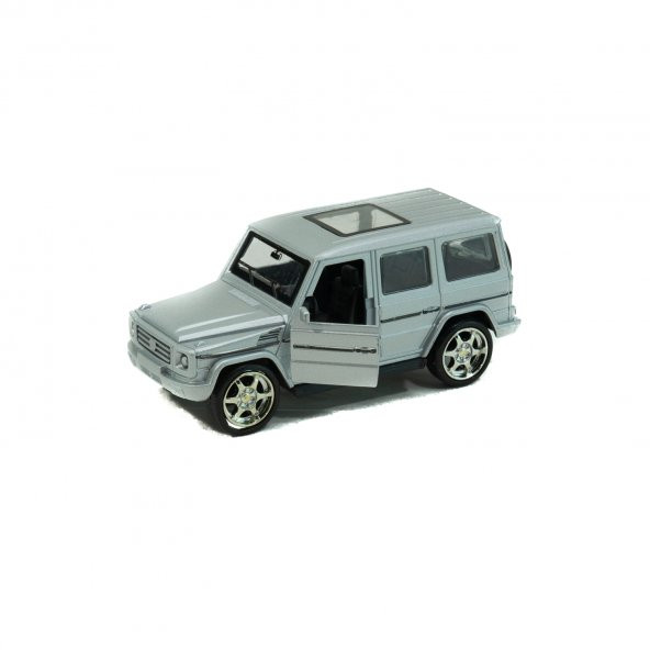 Metal Mercedes G63 Çek Bırak Model Araba Gri 12 Cm ürün görseli 1