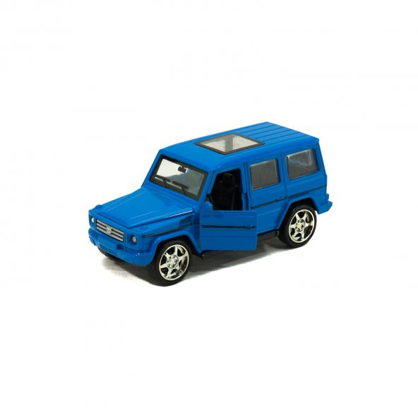 Metal Mercedes G63 Çek Bırak Model Araba Mavi 12 Cm ürün görseli 1