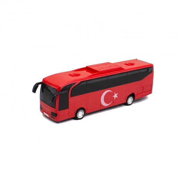 Oyuncak Otobüs Sürtmeli Kırmızı 22 Cm ürün görseli 1