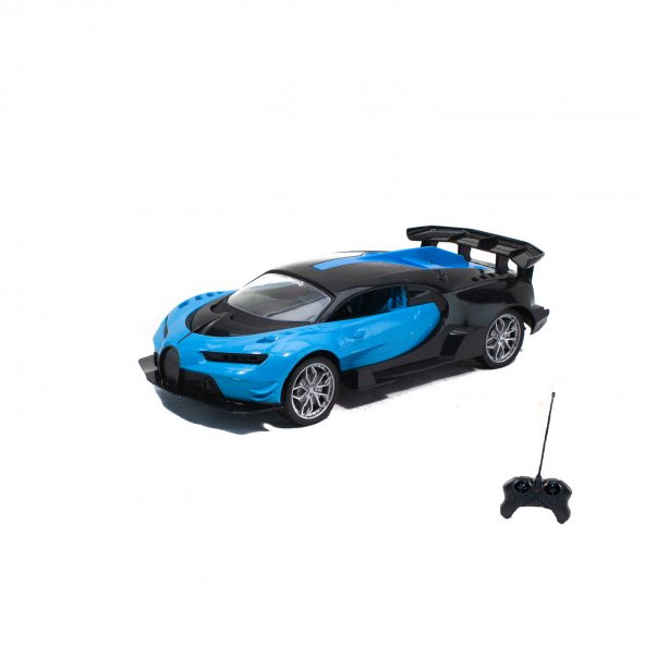 1:16 Ölçek Uzaktan Kumandalı Bugatti Chiron Işıklı Şarjlı Mavi ürün görseli 1