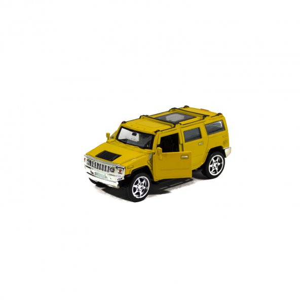 Metal Hummer Çek Bırak Oyuncak Araba Sarı 12 Cm ürün görseli 1