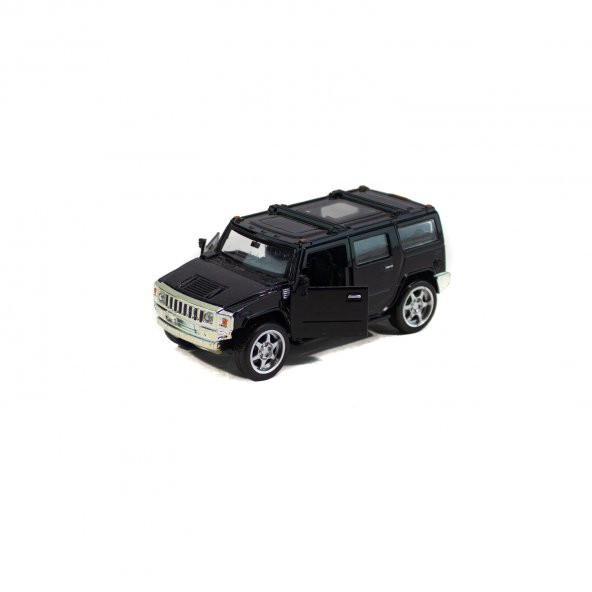 Metal Hummer Çek Bırak Oyuncak Araba Siyah 12 Cm ürün görseli 1