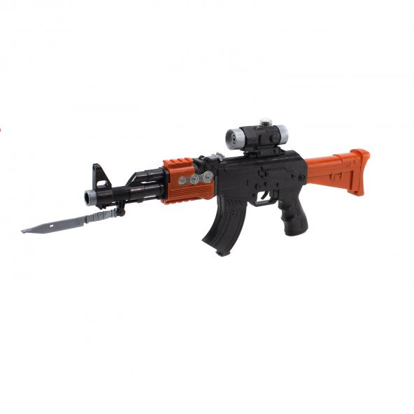 Oyuncak Tüfek Oyuncak Keleş Ak47 Işıklı Sesli 50 CM ürün görseli 1