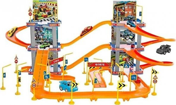 Oyuncak Garaj Seti Garaj 6 Katlı 83 Parça ürün görseli 1