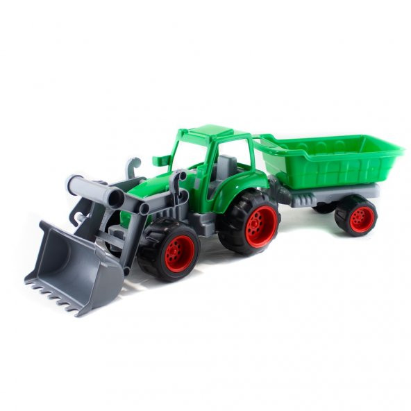 Oyuncak Traktör Kepçeli Römork Set 45 Cm ürün görseli 1