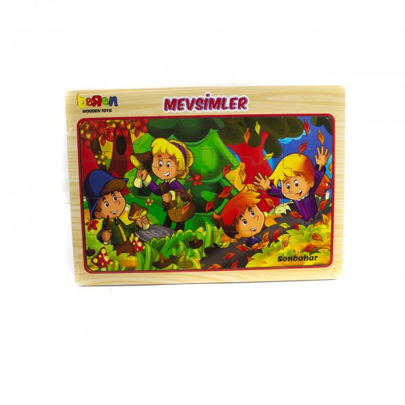 Ahşap Puzzle Mevsimler 20 Parça Puzzle Çarpım Tablosu ürün görseli 1