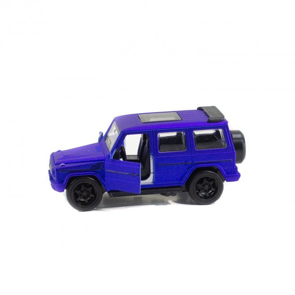 Metal Mercedes G63 Çek Bırak Model Araba Mavi Işıklı 12 Cm ürün görseli 1