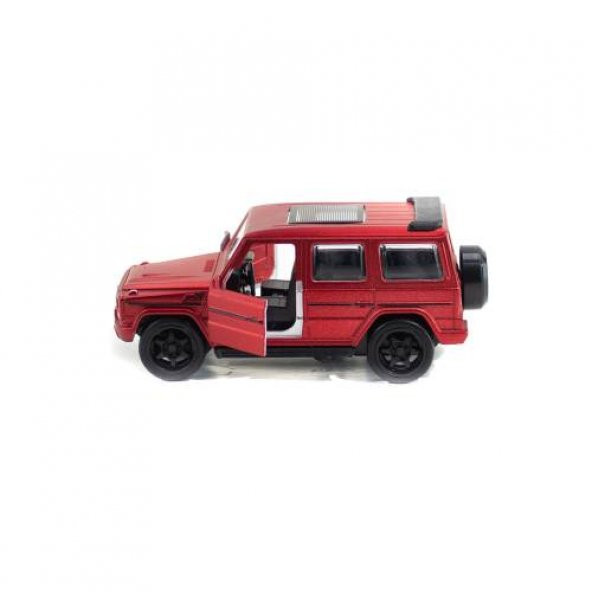 Metal Mercedes G63 Çek Bırak Model Araba Kırmızı Işıklı 12 Cm ürün görseli 1