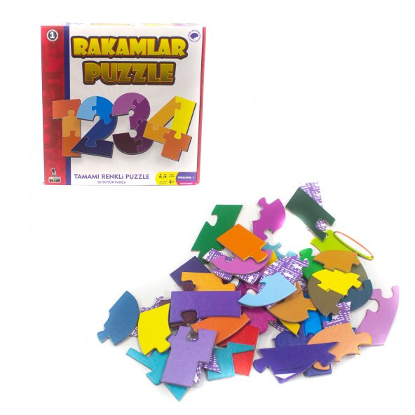 Puzzle Rakamlar Matematik İşaretleri 50 Parça ürün görseli 1