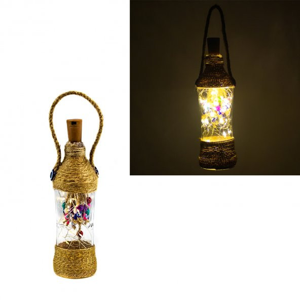 Led Işıklı Süs Şişe Nostaljik Süs Şişe ürün görseli 1