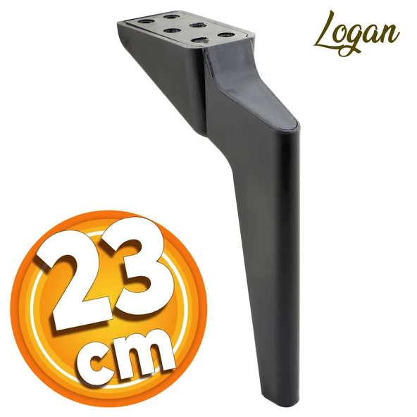 Logan Lüks Mobilya Kanepe Tv Ünitesi Berjer Koltuk Ayağı 23 Cm Siyah Konsol Ayakları ürün görseli 1
