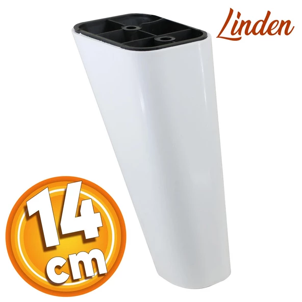 Linden Lüks Mobilya Kanepe Sehpa Tv Ünitesi Berjer Koltuk Ayağı 14 Cm Beyaz Oval Baza Ayakları ürün görseli 1