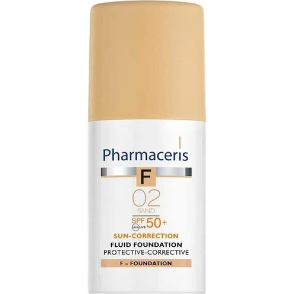Pharma-ceris spf 50+ Sand 02 Protective Corrective Foundation Fluide 30 ml ürün görseli 1