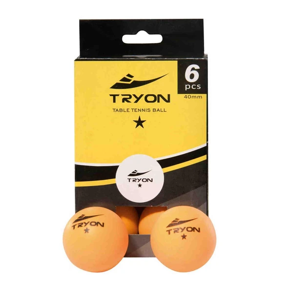 Tryon MTT-121-122 6 lı Unisex Pinpon Topu ürün görseli 1