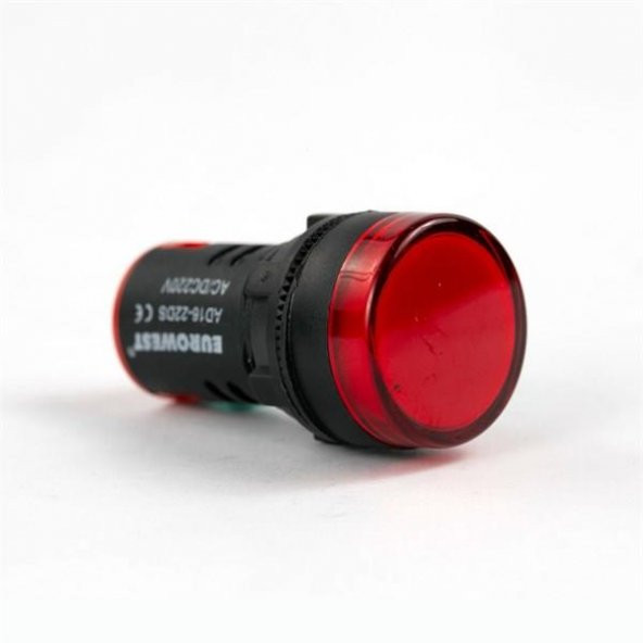 Ledli Sinyal Lambası - Kırmızı 220v - Resim 2