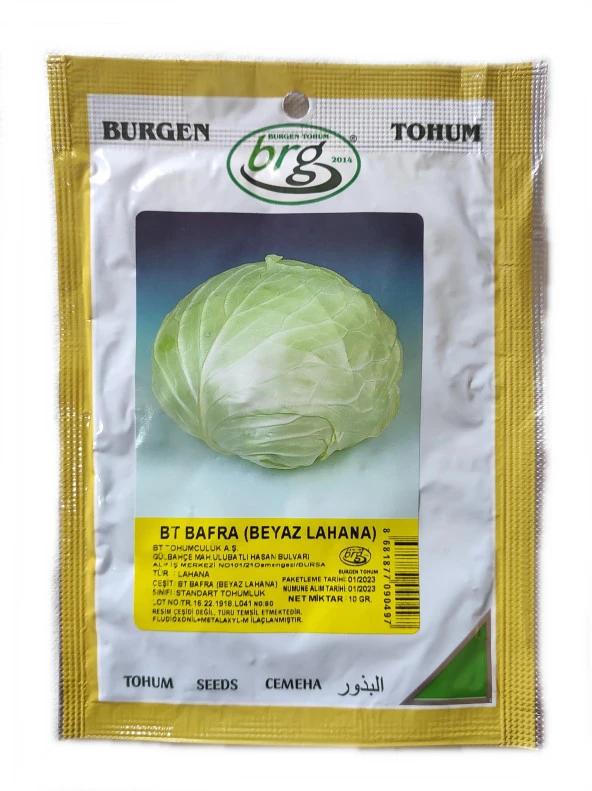 BT Bafra Beyaz Lahana Tohumu 10 gr ürün görseli 1